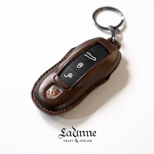 Porsche Leather Key Case Macan & Old Cayenne 911 Panamera Smart Key